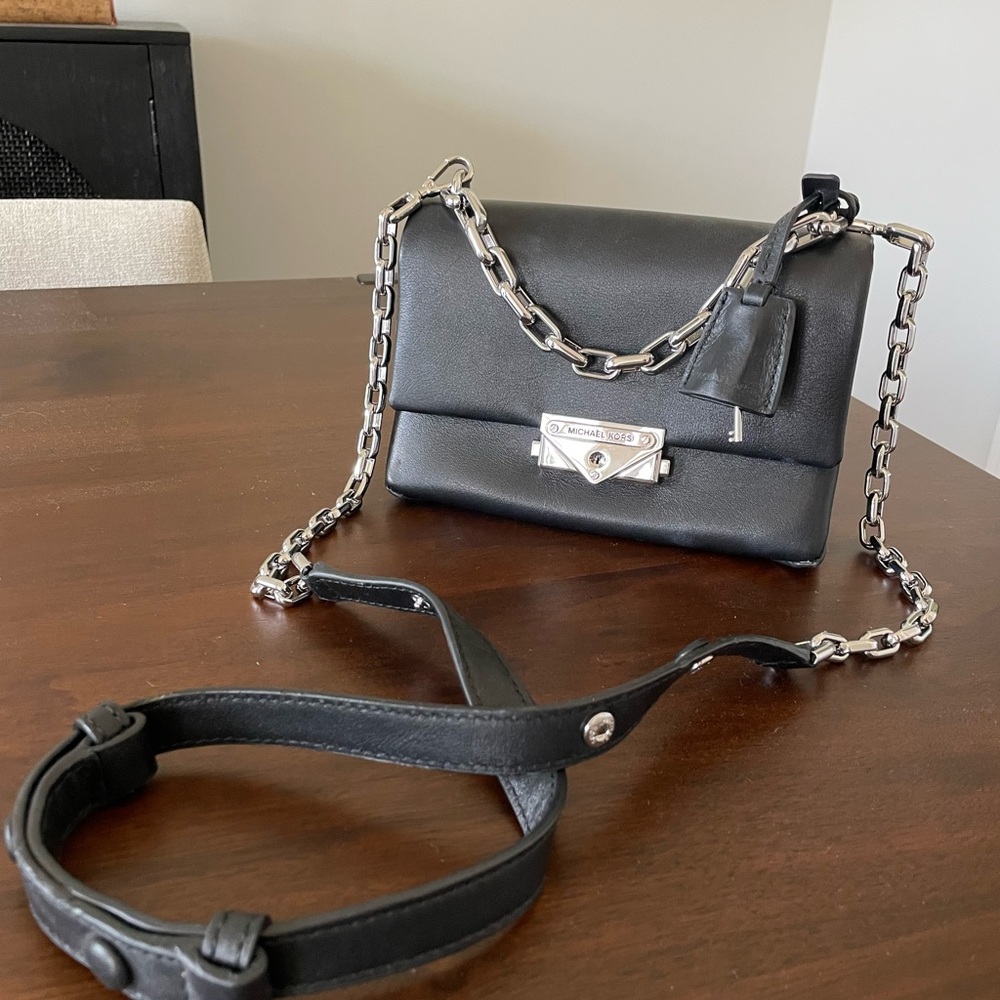 Michael Kors Black Crossbody Bag with Chain Strap